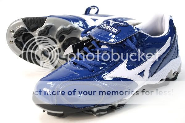 New Mizuno Baseball Cleats Navy Mens Sz 9 Softball  