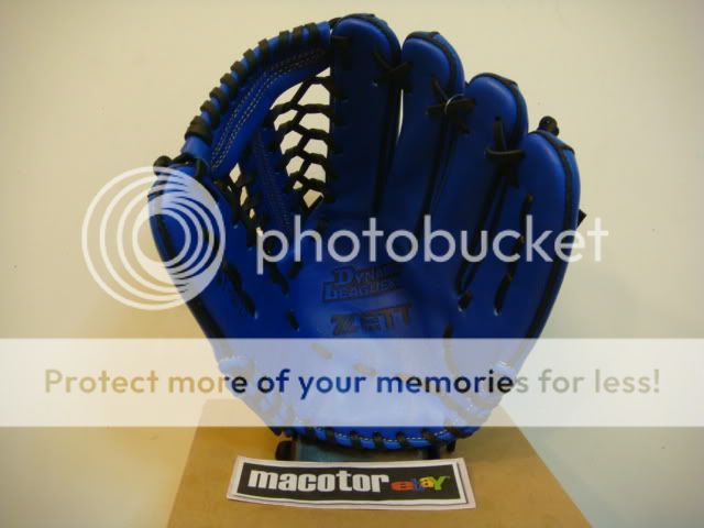 New ZETT Leaguers 12.5 Outfield Baseball / Softball Glove Blue RHT 