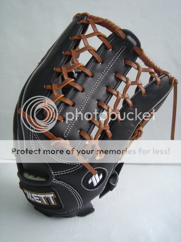 New ZETT Gran Status 13 Outfield Baseball Glove Black RHT BPGT 6838 