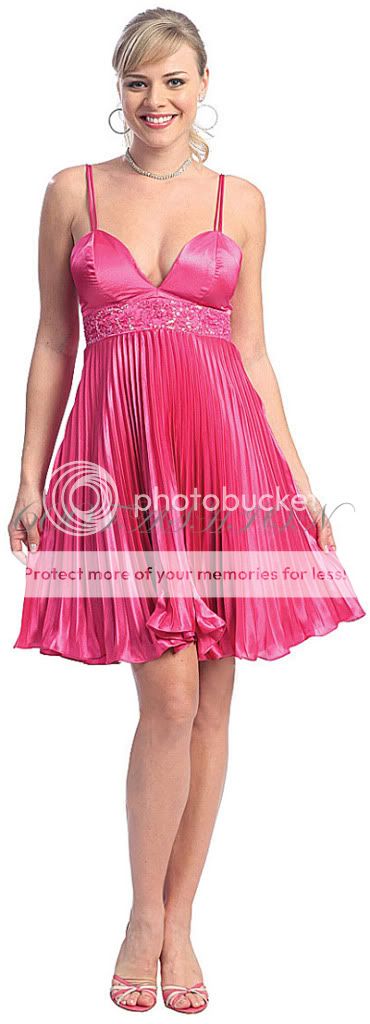 2106 LOW V NECK SATIN SHORT PROM DRESS