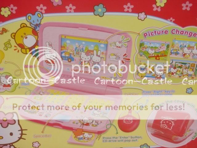 HelloKitty Notebook Toy CD Player Pink  