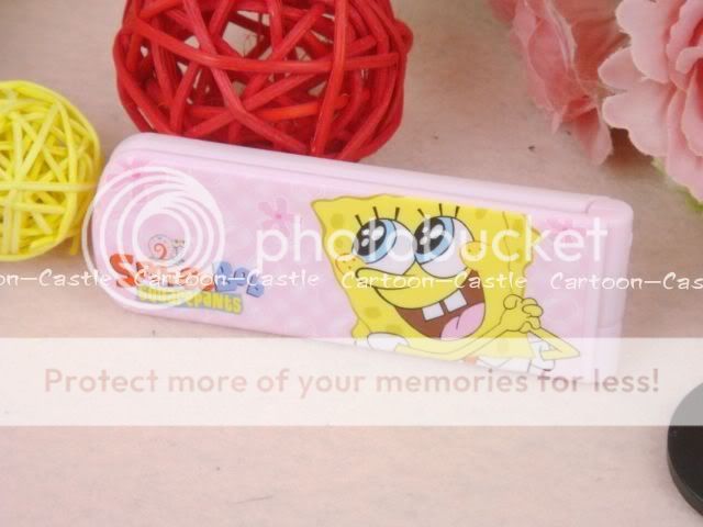 SpongeBob Mini Folding Comb and Mirror Pink 15798  