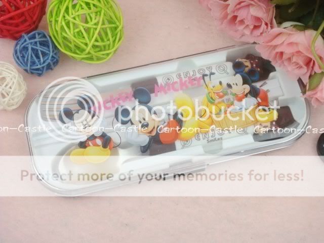 Mickey Mouse Tableware Chopsticks Spoon Fork Set 16186  