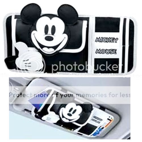 Mickey Mouse Car Sunshade Cover Sun Visor CD Holder  