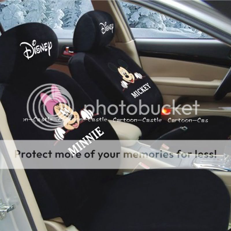 Mickey Mouse Auto Car Front Rear Seat Cover Cushion 10P
