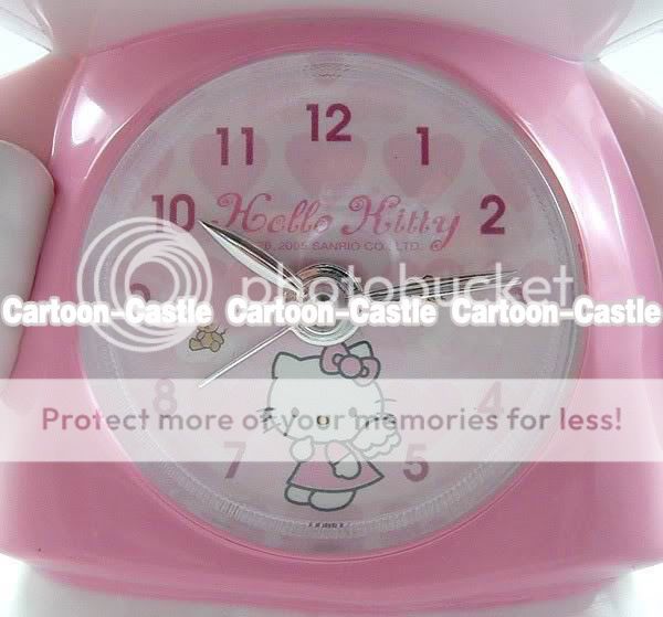 Hello Kitty Angel Kitty Bow Flash Alarm Clock Pink  