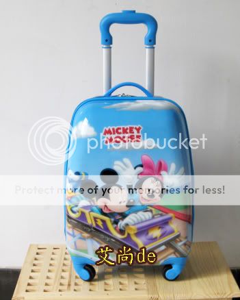 Mickey Mouse 18 Luggage Bag Baggage Trolley Roller  