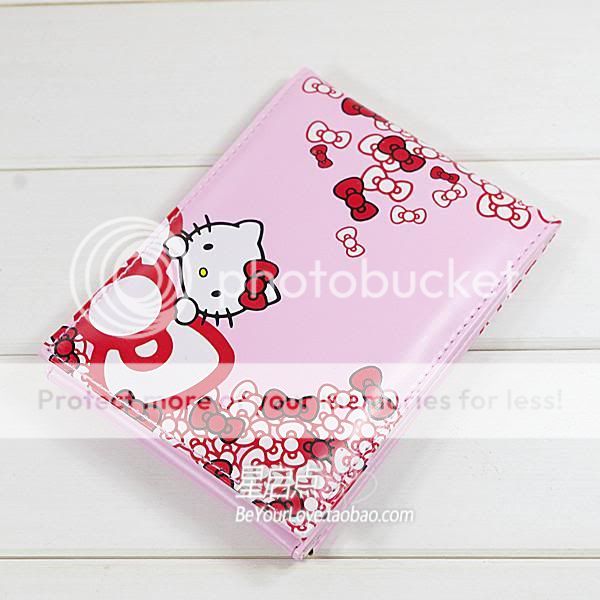 Hello Kitty Cartoon Foldable Mirror w/Plush inside Pink  