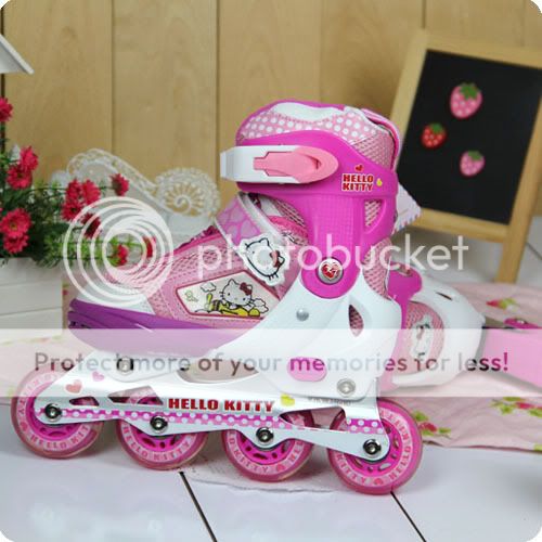   Stainless Steel Roller Skate Skating Shoes Skates Pink  