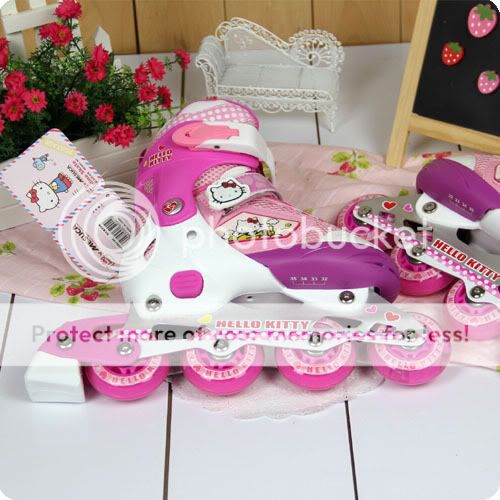   Stainless Steel Roller Skate Skating Shoes Skates Pink  