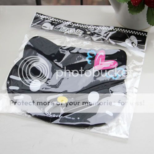 HelloKitty Heart Mouse Pad Mouse Mat Cup Cushion Coaster Black 1pc 