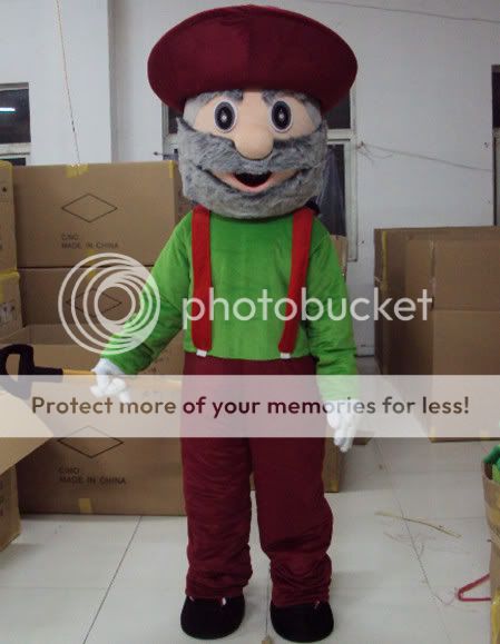 Gold Miner Mascot Costume Outfit Suit Fancy Dress SKU 10331149229 