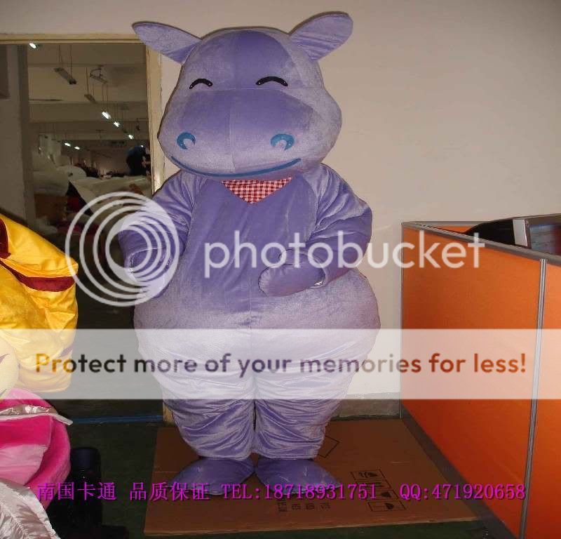 Hippo Mascot Costume Outfit Suit Fancy Dress SKU 13478464582  