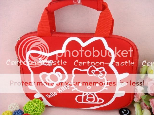 Hello Kitty Laptop Case Computer Bag Handle Red  