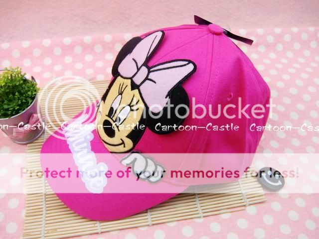 Minnie Mouse Girl Hat Baseball Cap Visor Pink 20155  