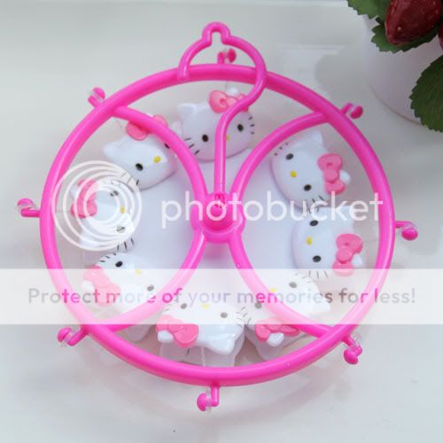 Hello Kitty Plastic Cute Clothes Rack Clothes Hanger Pink 1pc  