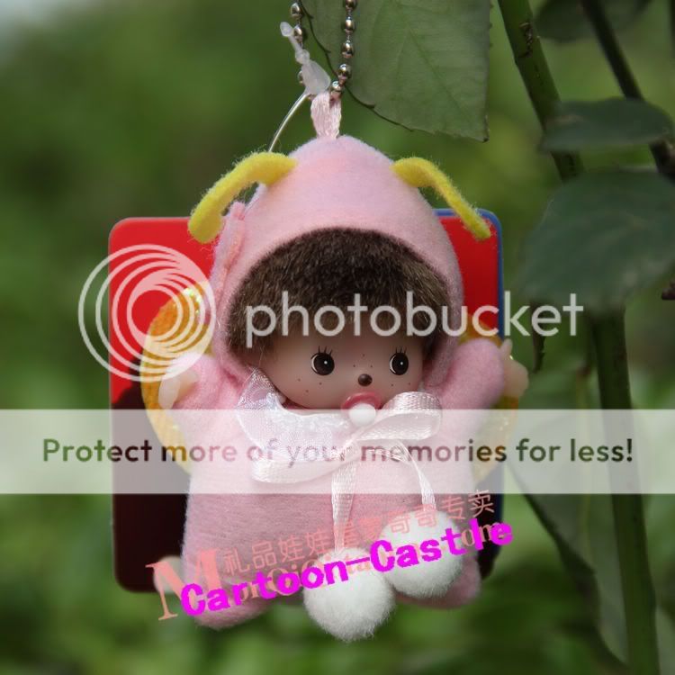 Monchhichi Cartoon Hang Deco Toy Doll Pendant Butterfly  