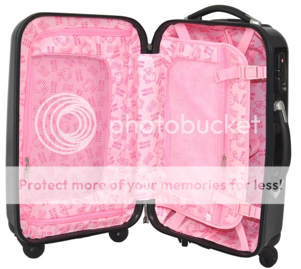 HelloKitty 24 Luggage Bag Baggage Trolley Roller Black  