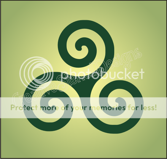 New Stencil ~ Celtic Triskele or Triple Circle symbol   paint your 