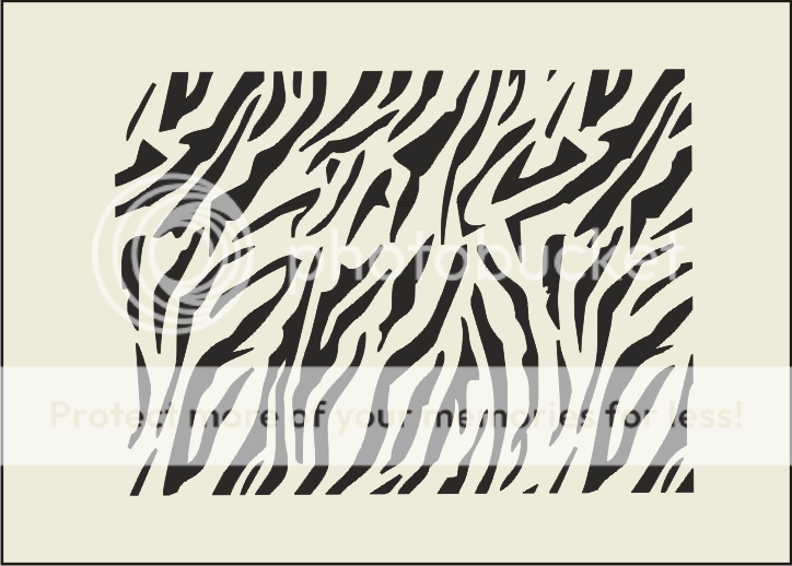 Stencil Animal Print Zebra Tiger Giraffe Cow Honeycomb  