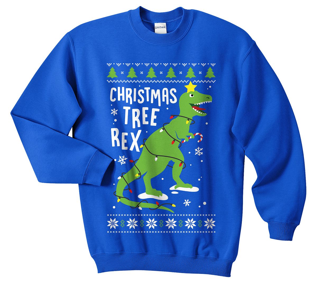 christmas jumper t rex