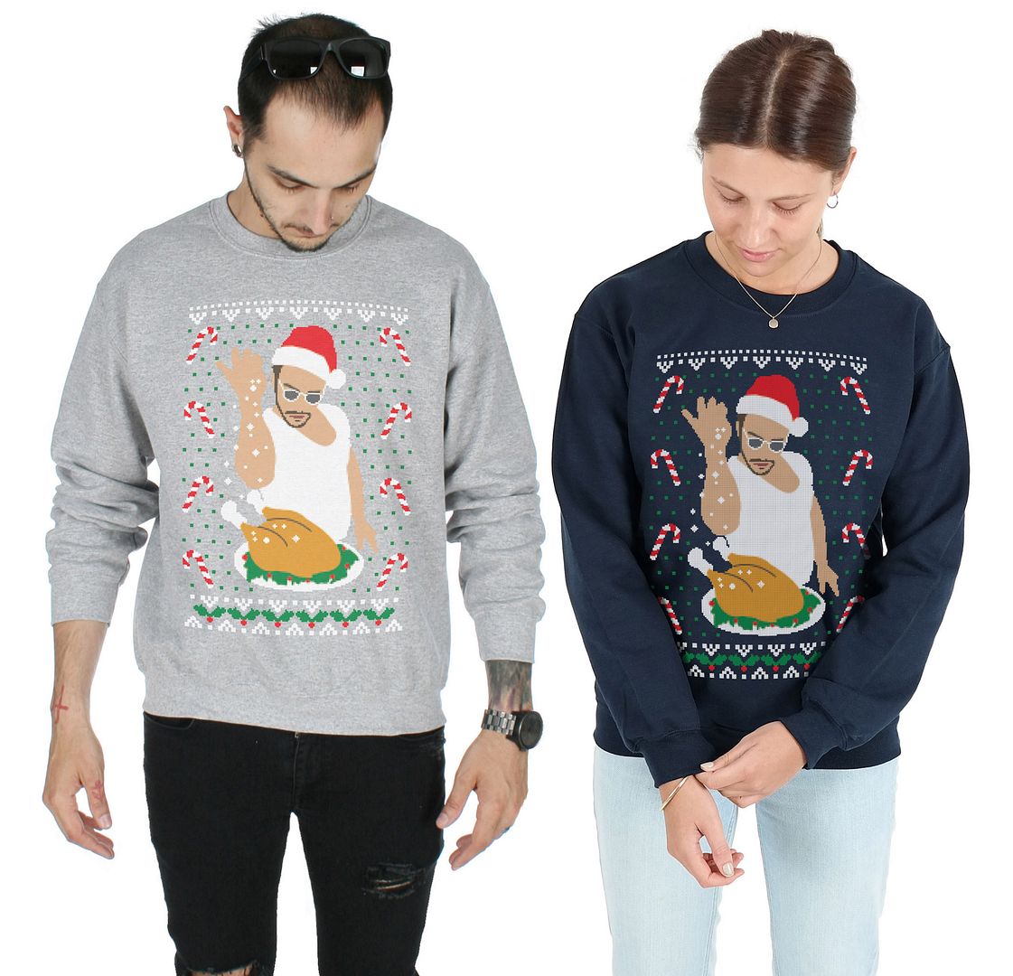 salt bae ugly christmas sweater