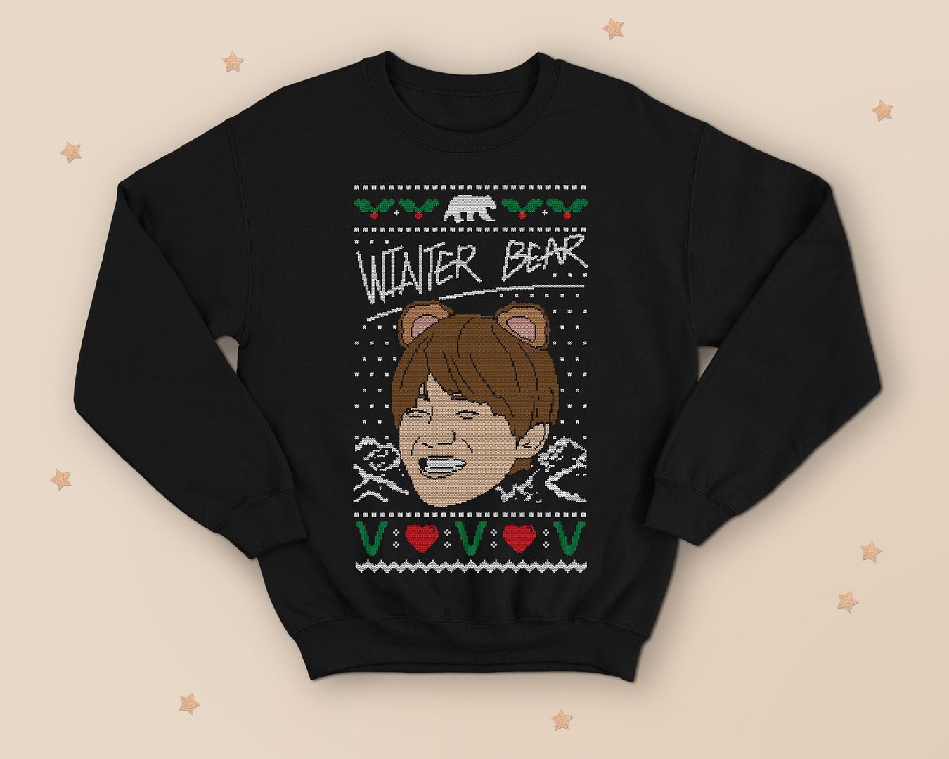v neck christmas jumpers