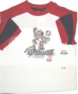   front has major league player 3 and dog kicking a soccer ball on it