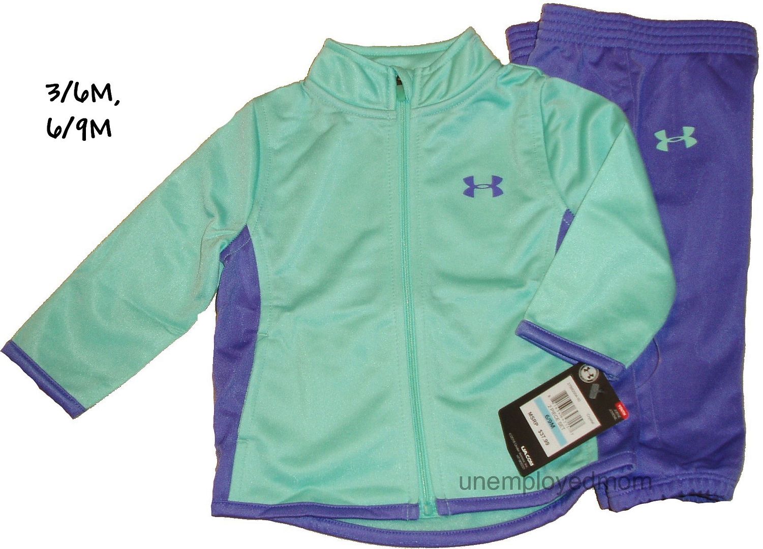 Under Armour Jacket Pant Set Boys Girls Zip up Track Suit Sports Active wear