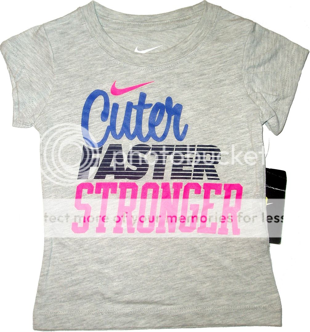 Nike Tee Athletic Sports Top Little Girls T Shirt Kids ...