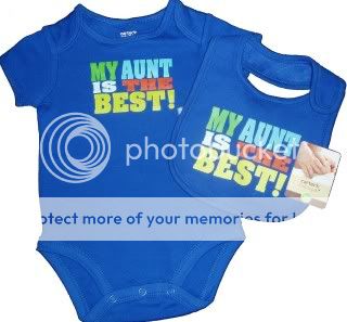 CARTERS BODYSUIT MATCHING BABY BIB 2 PIECE SET NWT NEW  