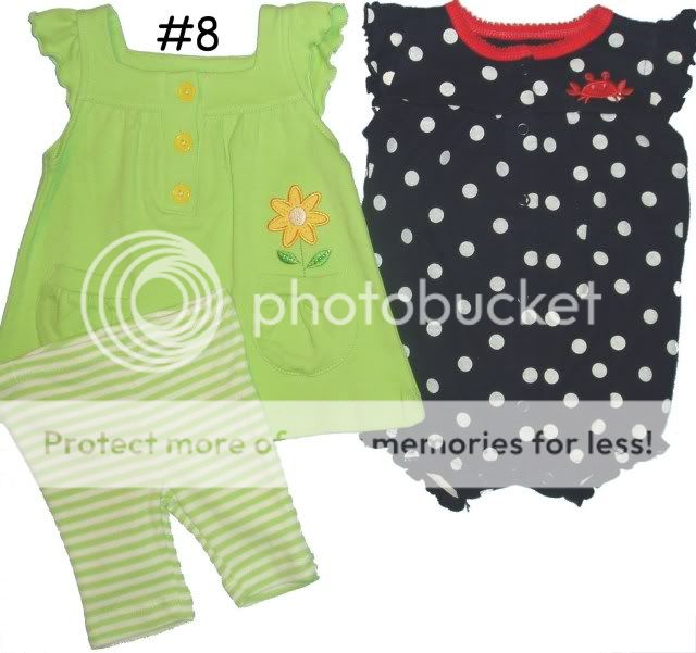   PIECE SETS BABY GIRLS OUTFIT MIXED LOT INFANTS SUMMER PLAY CLOTHES NWT